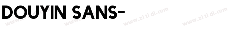 Douyin Sans字体转换